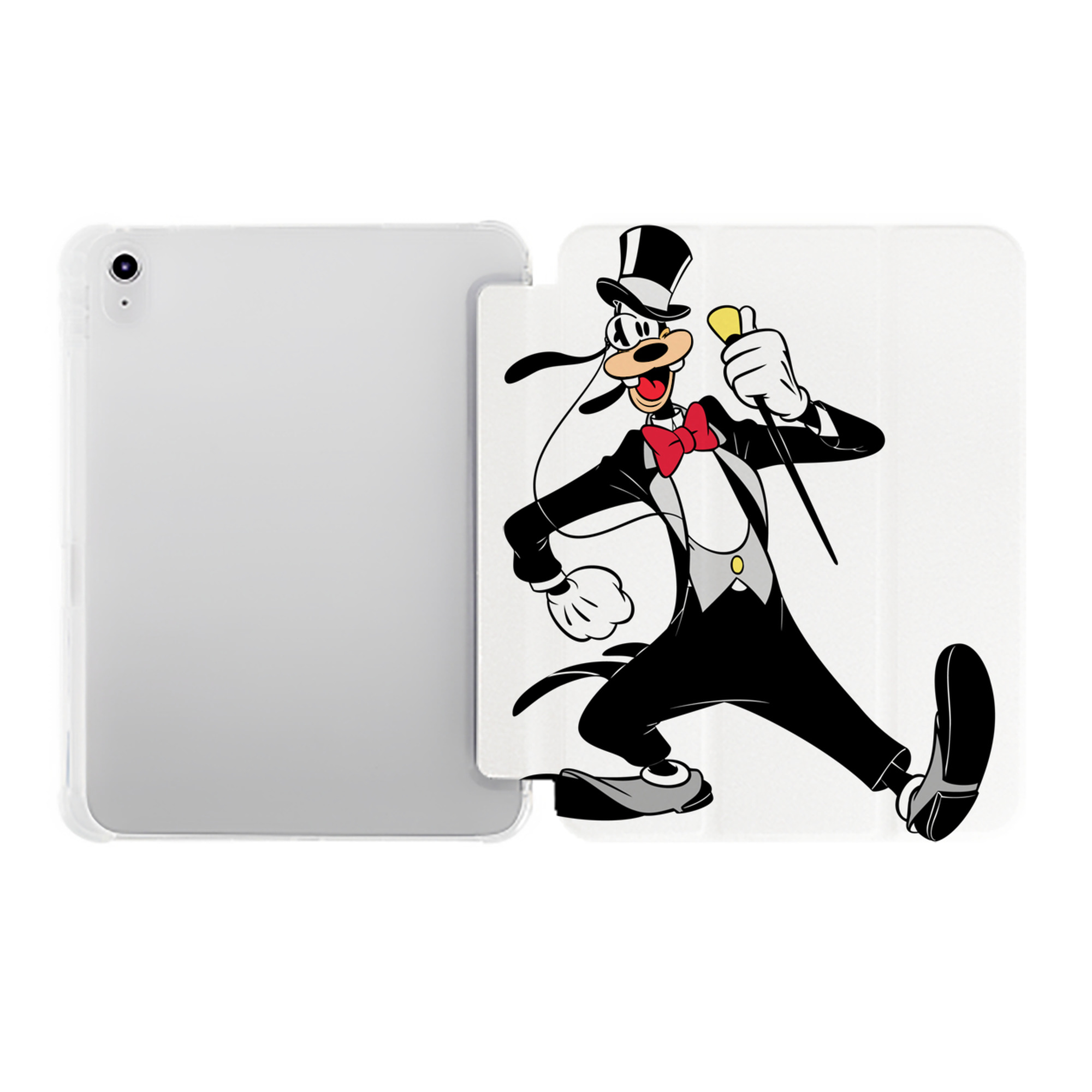 （画像用） ミッキーマウス Mickey Mouse IPad ケース ペン収納付き 三つ折りスタンド PUレザー×シリコン 対応機種9.5/10.5/10.9インチ